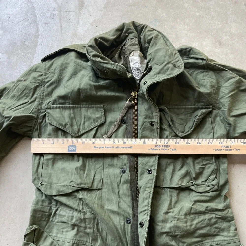 Alpha Industries M-65 Field Jacket Small Regular Olive Green Made in USA M65